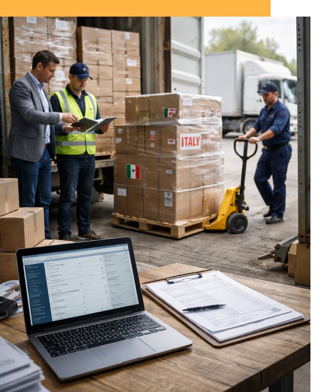 Доставка грузов из Италии: морские и авиаперевозки от 18211