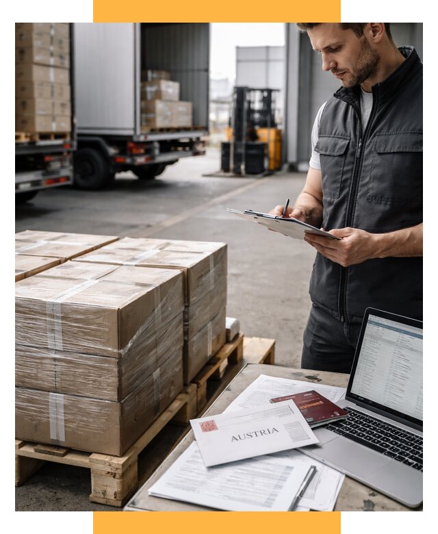 Доставка в Австрию от 65761 р. Логистика и экспорт СетСервис-Срк