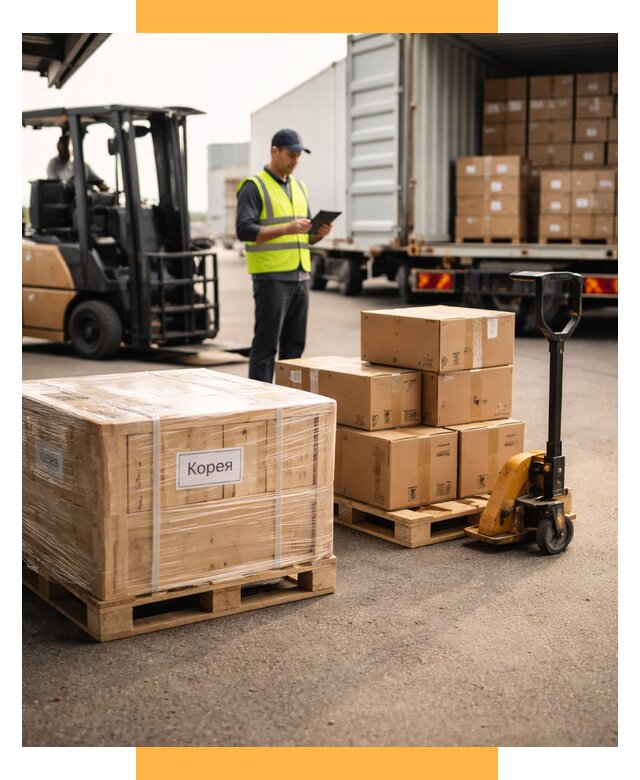 Доставка грузов в Корею из России от 35410 р. | СетСервис-Срк