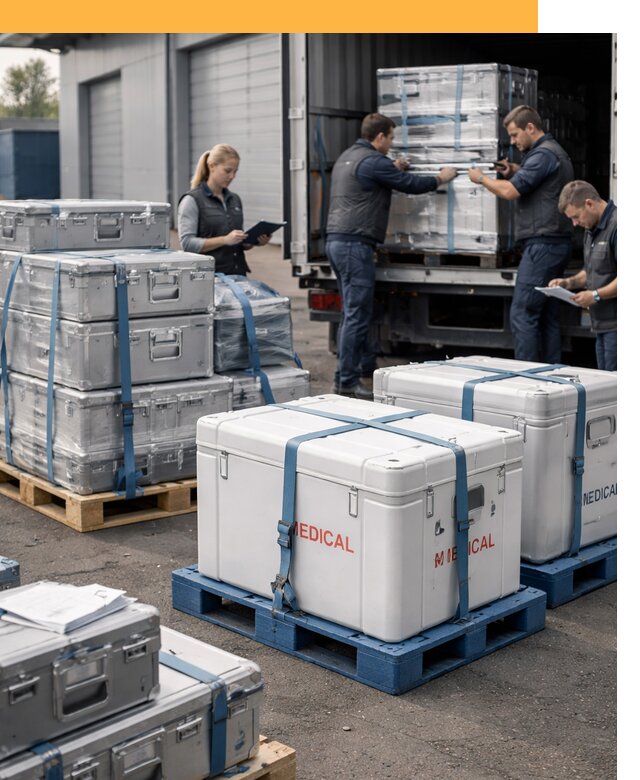 Перевозка медицинского оборудования по всему миру от 15176 руб