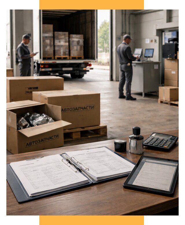 Таможенное оформление автозапчастей под ключ от 8599 р., СетСервис-Срк