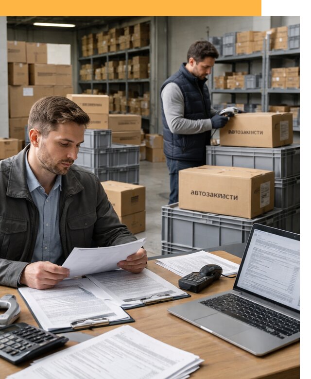 Таможенное оформление автозапчастей по выгодным тарифам от 8599