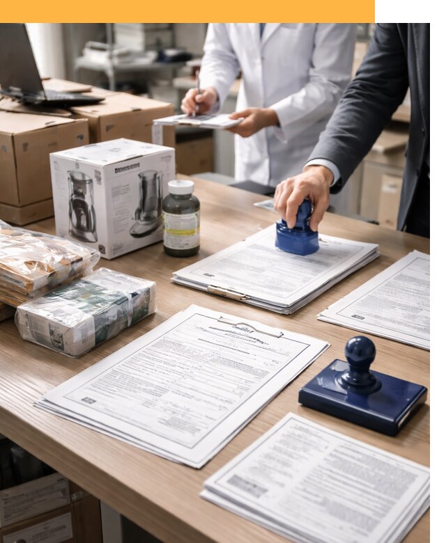 Сертификация импортных товаров от 12140 с таможенным сопровождением